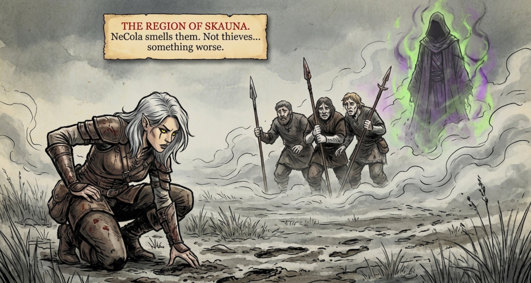 The air around NeCola crackled with a supernatural chill.